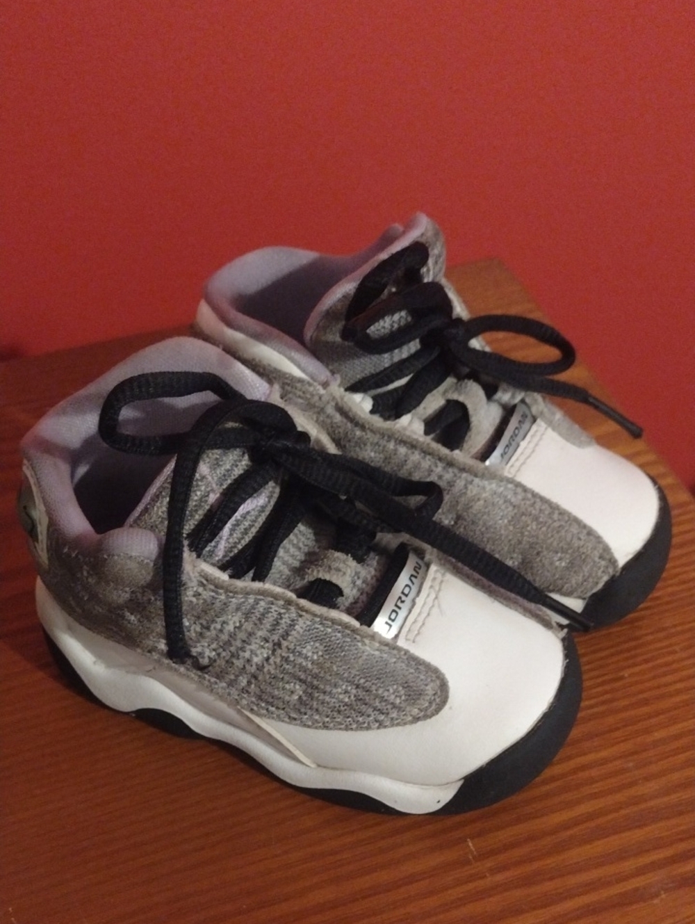 Gray and White Purple Athletic Sneakers - Micheal Jordan 5C